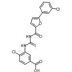 CAS#: 536982-36-2, 4-Chloro-3-({[5-(3-Chlorophenyl)-2-Furoyl]Carbamothioyl}Amino)Benzoic Acid