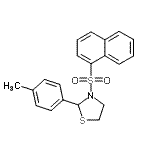 CAS#: 537678-34-5, 2-(4-Methylphenyl)-3-(1-Naphthylsulfonyl)-1,3-Thiazolidine
