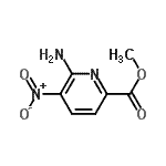 CAS 登录号：538372-32-6， 甲基6-氨基-5-硝基-2-吡啶羧酸酯