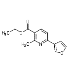CAS 登录号：53913-04-5， 乙基6-(3-呋喃基)-2-甲基烟酸酯