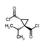 CAS 登录号：53922-70-6， (1S,2R)-1-异丙基-1,2-环丙烷二羰基二氯化物
