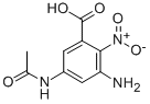 CAS 登录号：54002-31-2， 5-(乙酰氨基)-3-氨基-2-硝基-苯甲酸