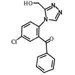 CAS#: 54041-98-4, {5-Chloro-2-[3-(Hydroxymethyl)-4H-1,2,4-Triazol-4-Yl]Phenyl}(Phenyl)Methanone
