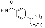 CAS 登录号：54050-86-1， 4-甲脒基苯甲酰胺盐酸盐