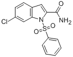 CAS 登录号：540740-48-5， 6-氯-1-(苯磺酰基)-1H-吲哚-2-甲酰胺