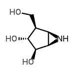 CAS#: 540776-09-8, (1R,2R,3R,4R,5R)-4-(Hydroxymethyl)-6-Azabicyclo[3.1.0]Hexane-2,3-Diol