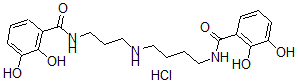 CAS 登录号：54135-84-1， N-[4-[3-[(2,3-二羟基苯甲酰)氨基]丙基氨基]丁基]-2,3-二羟基苯甲酰胺盐酸盐