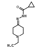 CAS 登录号：541543-01-5， N'-(1-乙基-4-哌啶基亚基)环丙烷甲酰肼