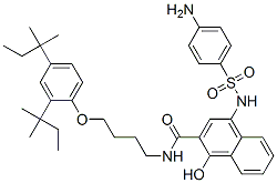 CAS#: 54179-19-0, 4-[[(4-Aminophenyl)Sulfonyl]Amino]-N-[4-[2,4-Bis(1,1-Dimethylpropyl)Phenoxy]Butyl]-1-Hydroxy-2-Naphthalenecarboxamide
