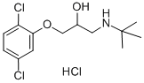 CAS 登录号：54247-25-5， 1-(叔丁基氨基)-3-(2,5-二氯苯氧基)丙-2-醇盐酸盐