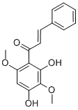 CAS 登录号：54299-50-2， (E)-1-(2,4-二羟基-3,6-二甲氧基-苯基)-3-苯基-丙烯酮