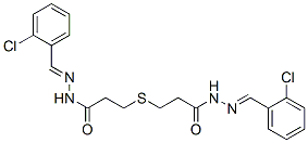 CAS#: 5436-13-5, N-[(2-Chlorophenyl)Methylideneamino]-3-[2-[[(2-Chlorophenyl)Methylideneamino]Carbamoyl]Ethylsulfanyl]Propanamide