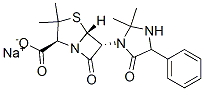 CAS#: 54450-67-8, Sodium [2S-[2alpha,5alpha,6beta(S*)]]-6-(2,2-Dimethyl-5-Oxo-4-Phenylimidazolidin-1-Yl)-3,3-Dimethyl-7-Oxo-4-Thia-1-Azabicyclo[3.2.0]Heptane-2-Carboxylate
