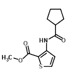 CAS 登录号：545341-42-2， 甲基3-[(环戊基羰基)氨基]-2-噻吩羧酸酯