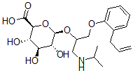 CAS 登录号：54587-50-7， (2S,3S,4S,5R,6R)-3,4,5-三羟基-6-[1-(丙-2-基氨基)-3-(2-丙-2-烯基苯氧基)丙-2-基]氧基四氢吡喃-2-羧酸