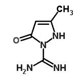 CAS#: 54655-98-0, 3-Methyl-5-Oxo-2,5-Dihydro-1H-Pyrazole-1-Carboximidamide