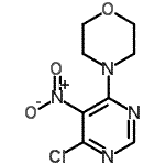 CAS 登录号：54660-14-9， 4-(6-氯-5-硝基-4-嘧啶基)吗啉