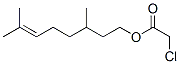 CAS 登录号：5471-50-1， 3,7-二甲基辛-6-烯基 2-氯乙酸酯