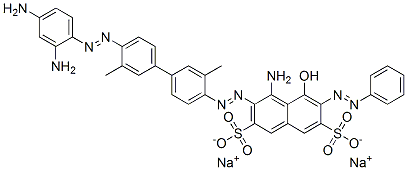 CAS#: 54804-85-2, Disodium 4-Amino-3-[[4'-[(2,4-Diaminophenyl)Azo]-3,3'-Dimethyl[1,1'-Biphenyl]-4-Yl]Azo]-5-Hydroxy-6-(Phenylazo)Naphthalene-2,7-Disulphonate