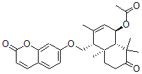 CAS#: 54927-86-5, [(1R,4R,4aS,8aS)-3,4a,8,8-Tetramethyl-7-Oxo-4-[(2-Oxochromen-7-Yl)Oxymethyl]-4,5,6,8alpha-Tetrahydro-1H-Naphthalen-1-Yl] Acetate