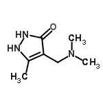CAS#: 54952-59-9, 4-[(Dimethylamino)Methyl]-5-Methyl-1,2-Dihydro-3H-Pyrazol-3-One