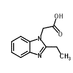CAS 登录号：54980-96-0， (2-乙基-1H-苯并咪唑-1-基)乙酸