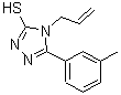 CAS 登录号：54995-51-6， 4-烯丙基-5-(3-甲基苯基)-4H-1,2,4-三唑-3-硫醇