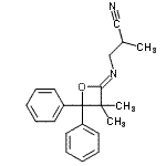 CAS#: 55044-24-1, 3-[(Z)-(3,3-Dimethyl-4,4-Diphenyl-2-Oxetanylidene)Amino]-2-Methylpropanenitrile