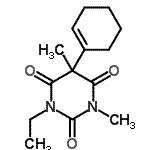 CAS#: 55044-42-3, 5-(1-Cyclohexen-1-Yl)-1-Ethyl-3,5-Dimethyl-2,4,6(1H,3H,5H)-Pyrimidinetrione