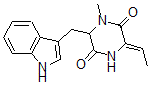 CAS#: 55062-34-5, 3-Ethylidene-6-(1H-indol-3-ylmethyl)-1-methyl-2,5-Piperazinedione