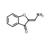 CAS 登录号：55136-19-1， (2Z)-2-(氨基亚甲基)-1-苯并呋喃-3(2H)-酮