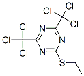 CAS 登录号：5516-46-1， 2-(乙硫基)-4,6-二(三氯甲基)-1,3,5-三嗪