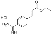 CAS 登录号：55197-53-0， (2E)-3-[4-[氨基(亚氨基)甲基]苯基]丙烯酸乙酯盐酸盐