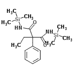 CAS 登录号：55268-56-9， 2-乙基-2-苯基-N,N'-二(三甲基硅烷基)丙二酰胺