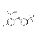 CAS 登录号：55279-15-7， 5-氯-2-{[3-(三氟甲基)苯基]氨基}苯甲酸