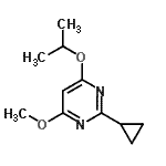 CAS 登录号：552882-10-7， 2-环丙基-4-异丙氧基-6-甲氧基嘧啶