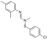 CAS 登录号：55311-62-1， N1-(4-氯苯硫基)-N1-甲基-N2-(2,4-二甲苯基)甲脒