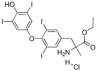 CAS#: 55327-22-5, Ethyl O-(4-Hydroxy-3,5-Diiodophenyl)-3,5-Diiodo-alpha-Methyl-DL-Tyrosinate Hydrochloride