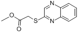 CAS 登录号：55338-14-2， 2-(2-喹喔啉基巯基)乙酸甲酯