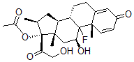 CAS#: 5534-12-3, [(8S,10S,11S,13S,14S,16S,17R)-9-Fluoro-11-Hydroxy-17-(2-Hydroxyacetyl) -10,13,16-Trimethyl-3-Oxo-6,7,8,11,12,14,15,16-Octahydrocyclopenta[a]Phenanthren-17-Yl] Acetate