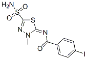 CAS 登录号：55371-84-1， 4-碘-N-(4,5-二氢-4-甲基-2-氨基磺酰基-1,3,4-噻二唑-5-亚基)苯甲酰胺