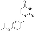CAS#: 55383-89-6, Tetrahydro-1-((4-(1-methylethoxy)phenyl)methyl)-2-thioxo-4(1H)-Pyrimidinone