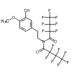 CAS 登录号：55429-09-9， 2,2,3,3,4,4,4-七氟-N-(2,2,3,3,4,4,4-七氟丁酰基)-N-[2-(3-羟基-4-甲氧基苯基)乙基]丁酰胺