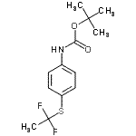 CAS#: 554412-18-9, 2-Methyl-2-Propanyl {4-[(1,1-Difluoroethyl)Sulfanyl]Phenyl}Carbamate