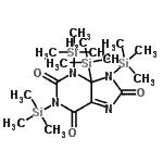 CAS#: 55530-45-5, 1,3,4,9-Tetrakis(Trimethylsilyl)-4,9-Dihydro-1H-Purine-2,6,8(3H)-Trione