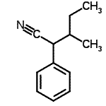 CAS#: 5558-32-7, 3-Methyl-2-Phenylpentanenitrile