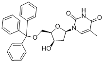 CAS#: 55612-11-8, 5'-O-Trityl-2'-Deoxy-beta-D-Lyxofuranosylthymine