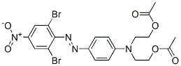 CAS#: 55619-18-6, 2,2'-[[4-[(2,6-Dibromo-4-Nitrophenyl)Azo]Phenyl]Imino]Bisethyl Diacetate