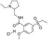 CAS 登录号：55619-22-2， N-[(1-乙基-2-吡咯烷基)甲基]-5-(乙基磺酰基)-2-甲氧基苯甲酰胺盐酸盐