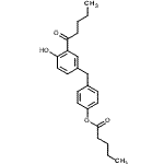 CAS#: 55724-87-3, 4-(4-Hydroxy-3-Pentanoylbenzyl)Phenyl Valerate